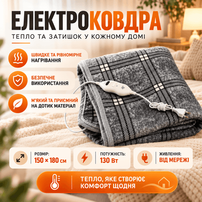 Електричне простирадло з підігрівом
