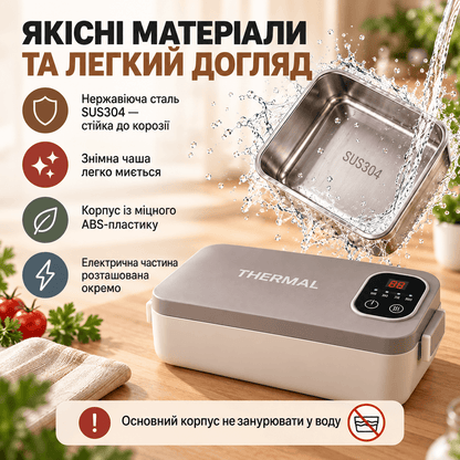 Автономний портативний ланч-бокс з підігрівом