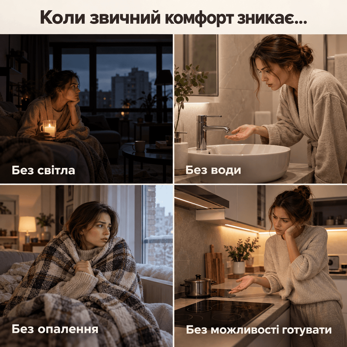 Готові набори на випадок відключень