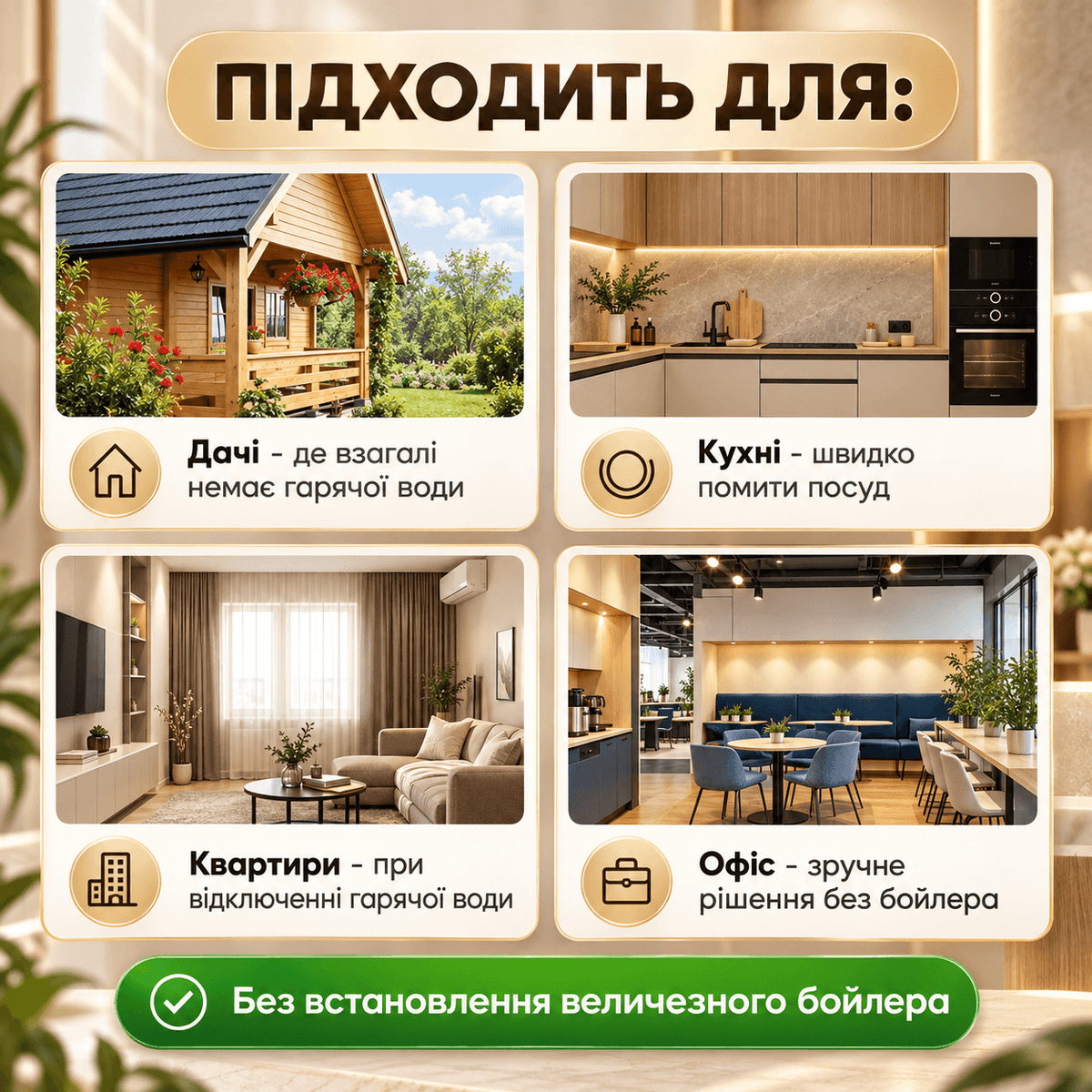 Проточний водонагрівач-кран з дисплеєм і душем