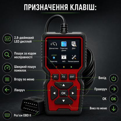 Автосканер OBD2 W519 для діагностики автомобіля