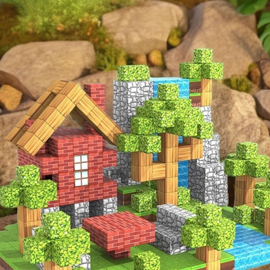 Магнітний конструктор Minecraft 100 деталей